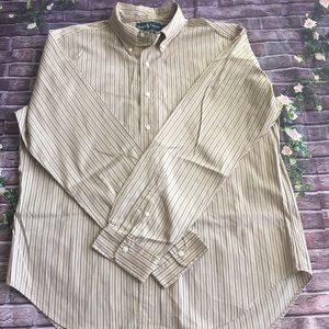 Polo Ralph Lauren Men’s Brown Button Down Size L